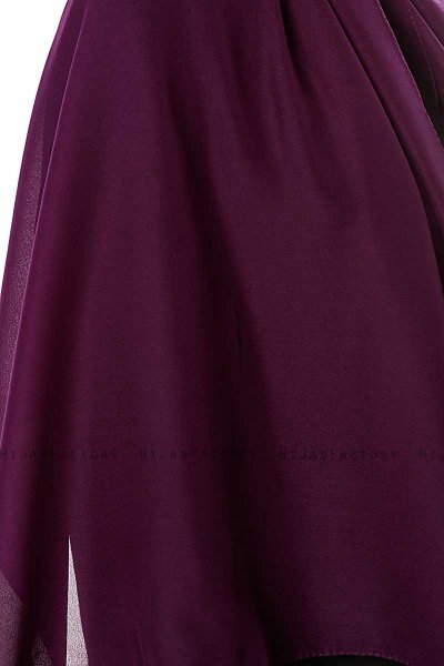 Ayla - Hijab Chiffon Violet Foncé