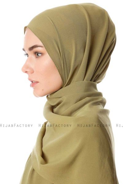 Ayla - Hijab Chiffon Olive Verte