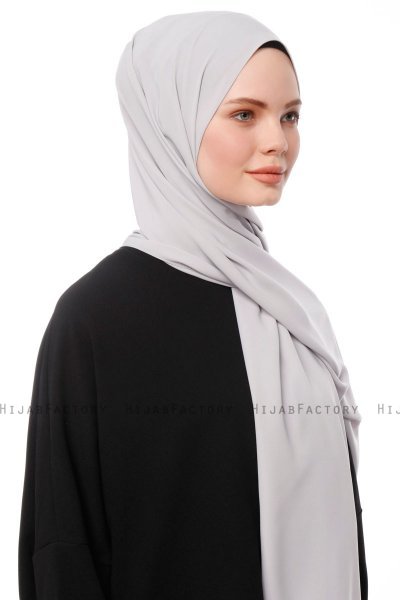 Aylin - Hijab Medine Silk Gris Clair - Gülsoy