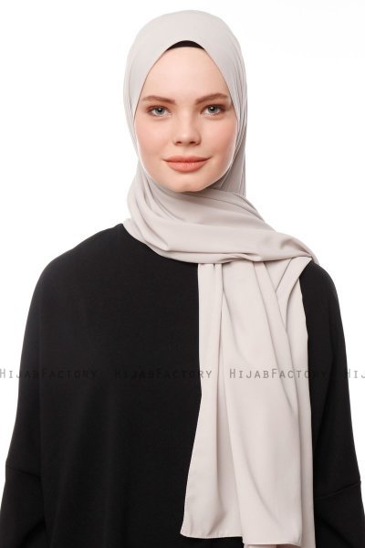 Aylin - Hijab Medine Silk Gris Pierre - Gülsoy