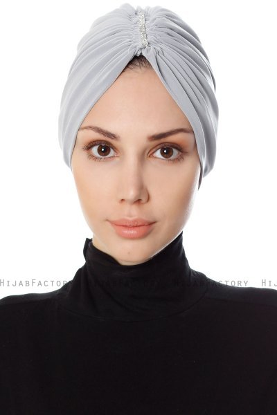 Aynur - Turban Gris Clair