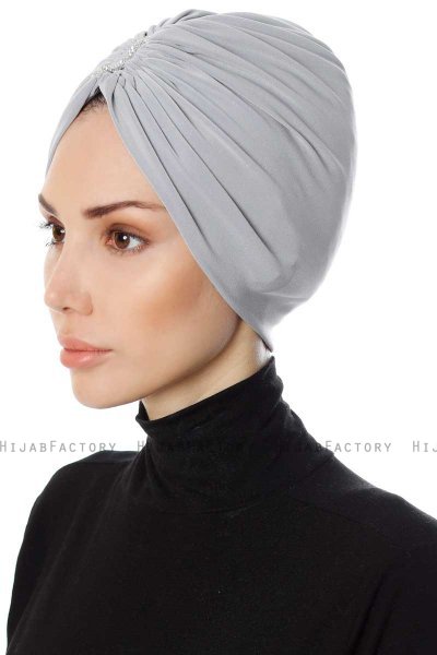 Aynur - Turban Gris Clair
