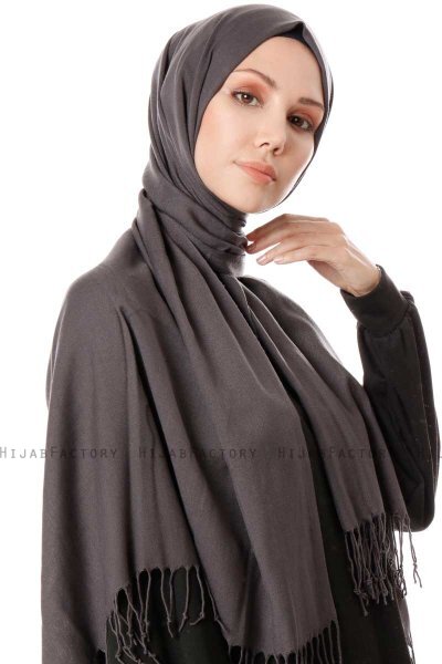 Aysel - Hijab Pashmina Anthracite - Gülsoy