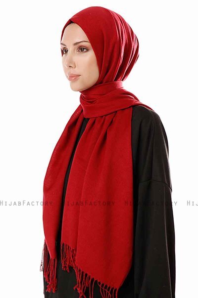 Aysel - Hijab Pashmina Bordeaux - Gülsoy