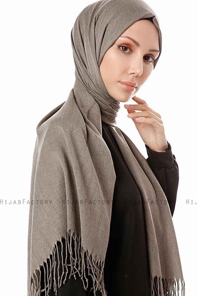 Aysel - Hijab Pashmina Gris - Gülsoy