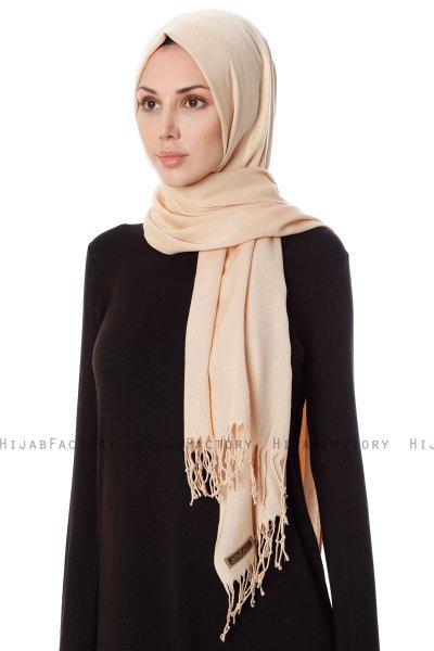 Aysel - Hijab Pashmina Beige Clair - Gülsoy