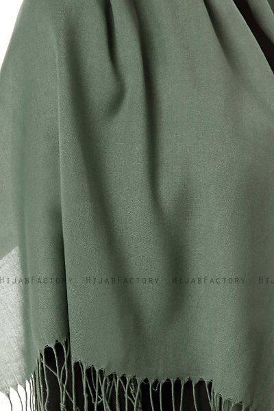 Aysel - Hijab Pashmina Vert Foncé - Gülsoy