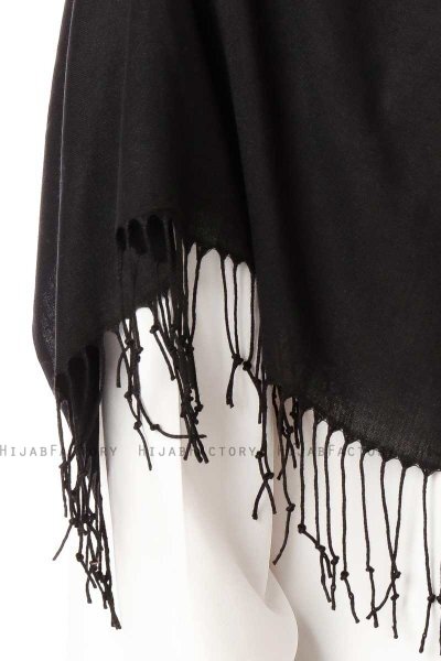 Aysel - Hijab Pashmina Noir - Gülsoy