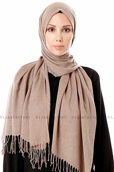 Aysel - Hijab Pashmina Taupe - Gülsoy