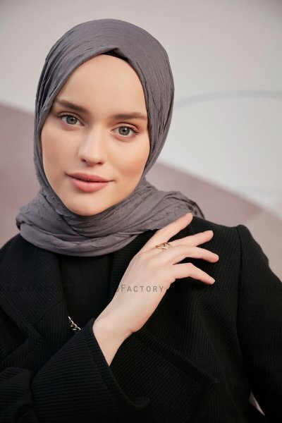 Serap - Hijab Bamboo Crash Anthracite