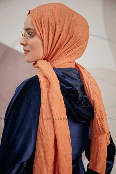 Serap - Hijab Bamboo Crash Rouge Brique