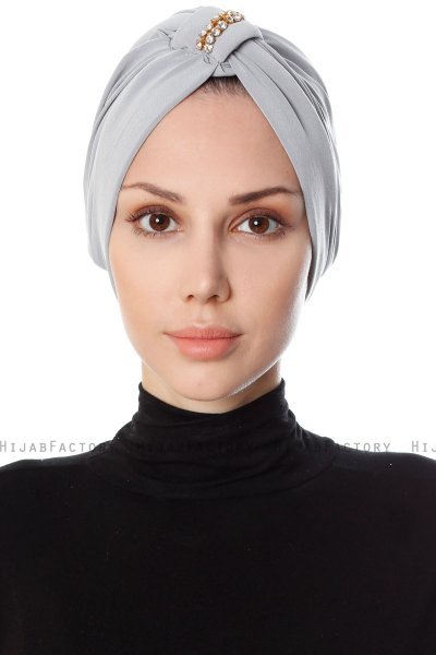 Bahar - Turban Gris Clair