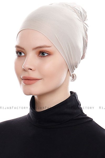 Belgin - Bonnet XXL Parizien Taupe Clair - Ecardin