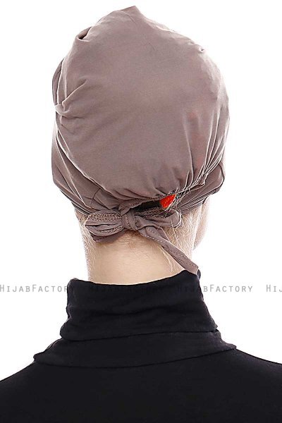 Belgin - Bonnet XXL Parizien Taupe Foncé - Ecardin