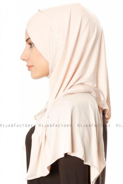 Betul - Hijab 1X Jersey Beige - Ecardin