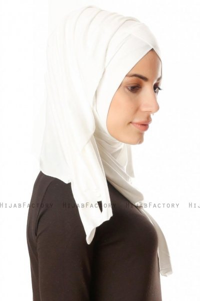 Betul - Hijab 1X Jersey Crème - Ecardin