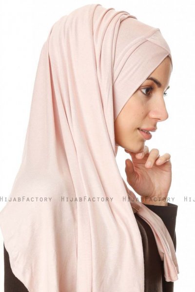 Betul - Hijab 1X Jersey Vieux Rose - Ecardin