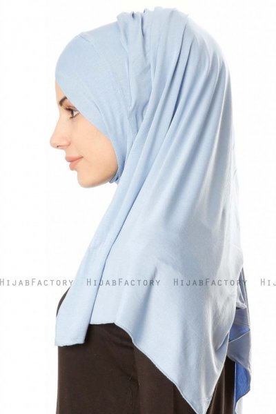 Betul - Hijab 1X Jersey Bleu Clair - Ecardin