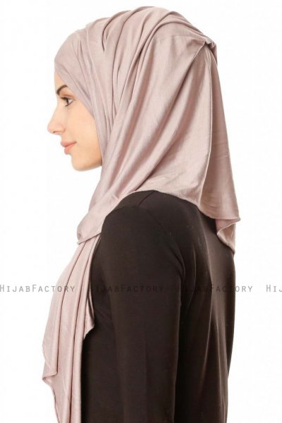 Betul - Hijab 1X Jersey Gris Pierre - Ecardin