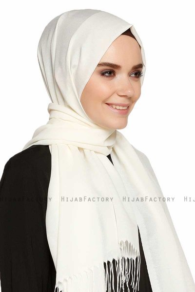 Buse - Hijab Blanc Cassé - Sehr-i Sal