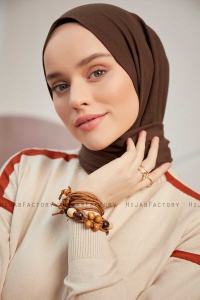 Ceyda - Hijab Cazz Marron Foncé