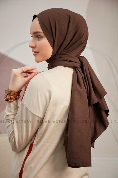 Ceyda - Hijab Cazz Marron Foncé