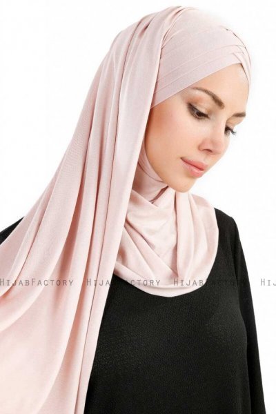 Cansu Gammelrosa 3X Jersey Hijab Sjal 200913-4