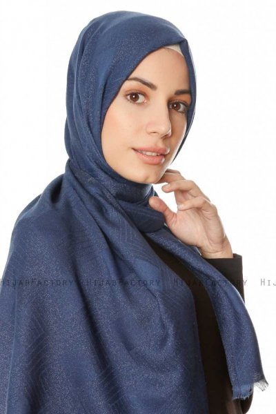 Caria - Hijab Bleu Marin - Madame Polo