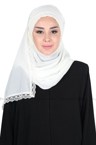 Carin - Hijab Chiffon Pratique Crème