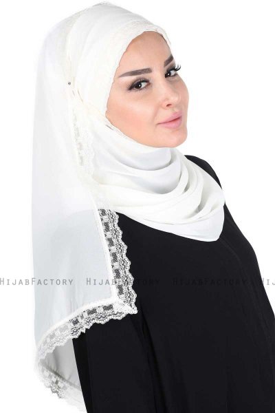 Carin - Hijab Chiffon Pratique Crème
