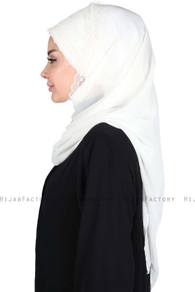 Carin - Hijab Chiffon Pratique Crème