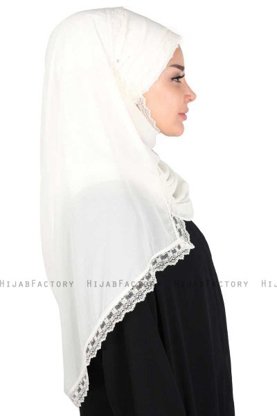 Carin - Hijab Chiffon Pratique Crème