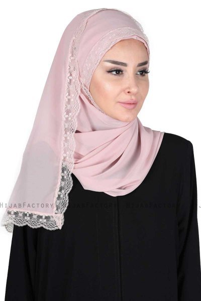 Carin - Hijab Chiffon Pratique Vieux Rose