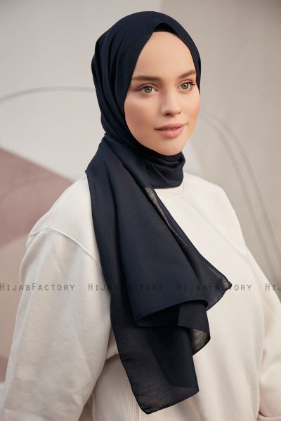 Silky Plain - Hijab Bleu Marin