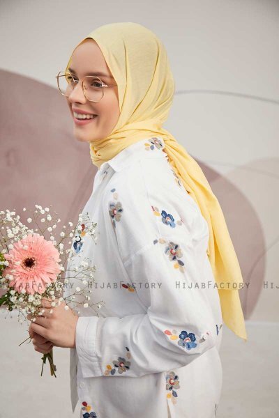 Silky Plain - Hijab Jaune