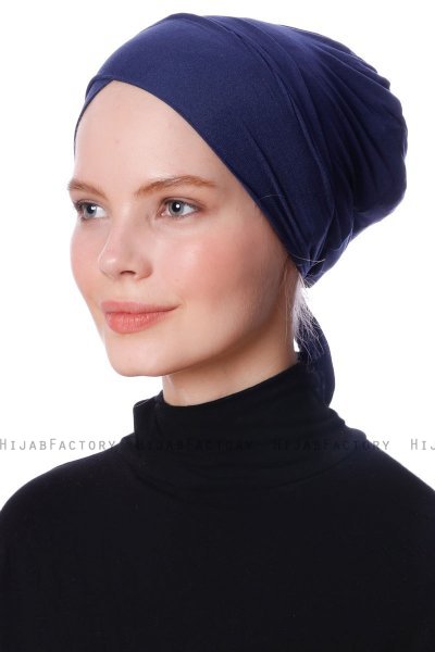 Defne - Bonnet Parizien Bleu Marin - Ecardin