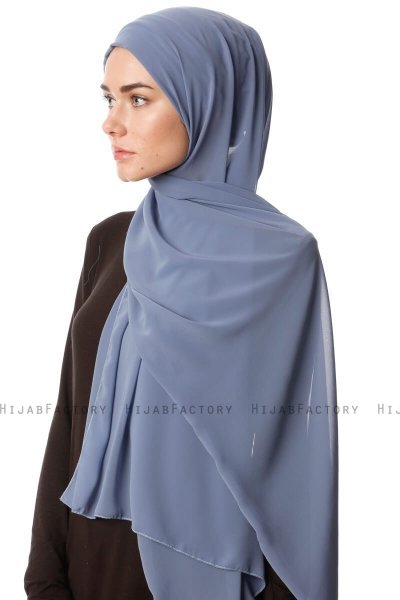 Derya - Hijab Pratique Chiffon Denim