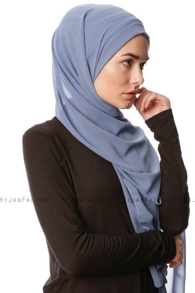 Derya - Hijab Pratique Chiffon Denim