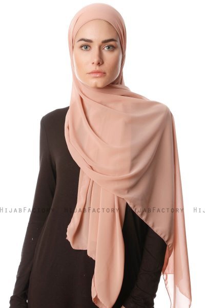Derya - Hijab Pratique Chiffon Vieux Rose