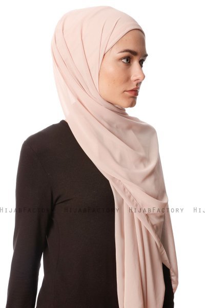 Derya - Hijab Pratique Chiffon Beige Clair