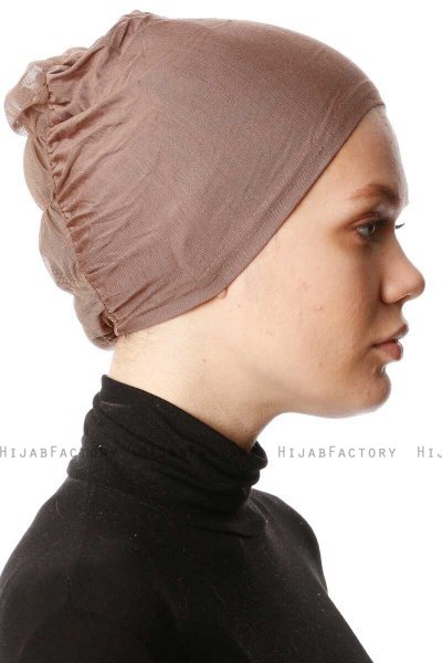 Dilara - Bonnet Taupe Foncé - Ecardin