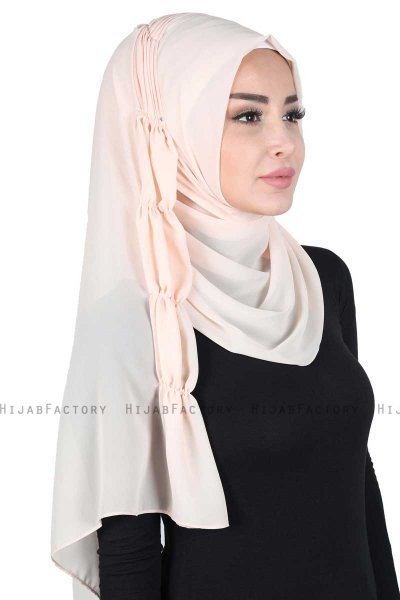 Disa - Hijab Chiffon Pratique Beige