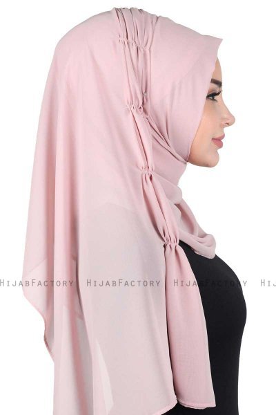 Disa - Hijab Chiffon Pratique Vieux Rose