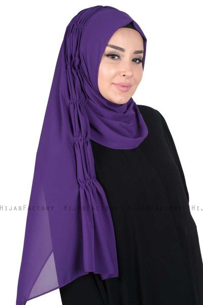 Disa - Hijab Chiffon Pratique Violet