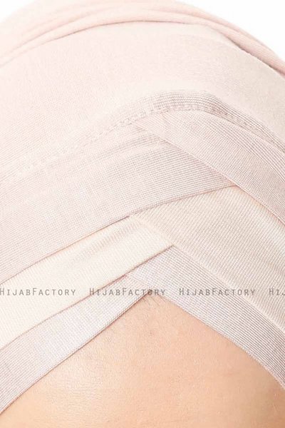 Duru - Hijab Jersey Vieux Rose & Beige