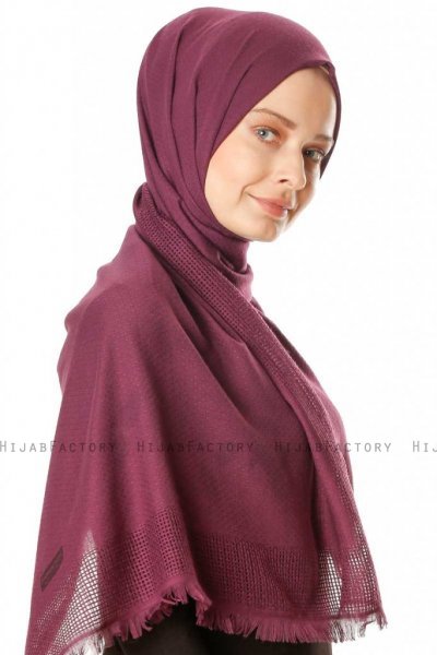 Ebru - Hijab Coton Violet