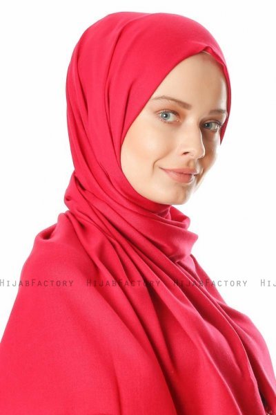 Ece - Hijab Pashmina Cerise