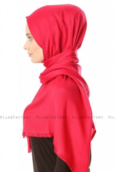 Ece - Hijab Pashmina Cerise