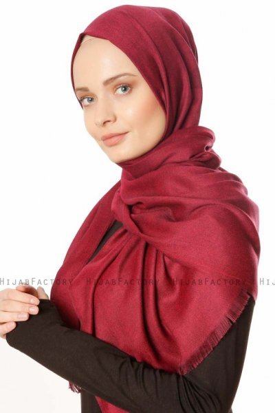 Ece - Hijab Pashmina Fuchsia Sombre