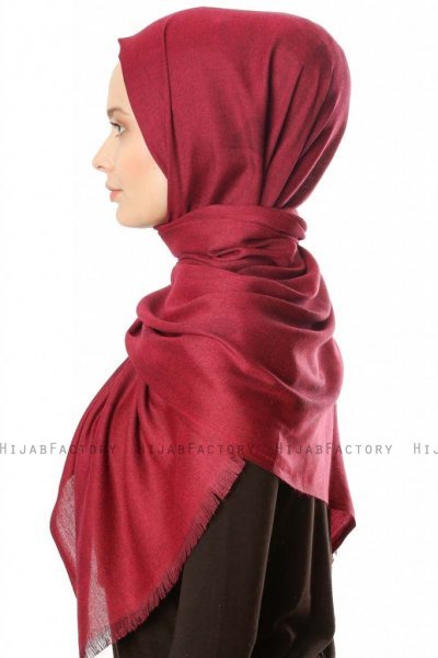 Ece - Hijab Pashmina Fuchsia Sombre